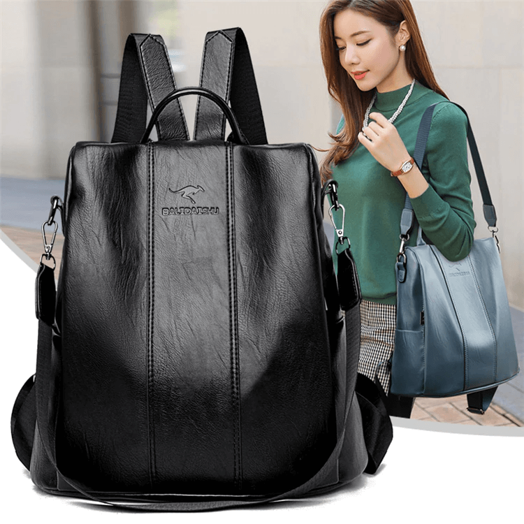 Leather backpack for 2025 women