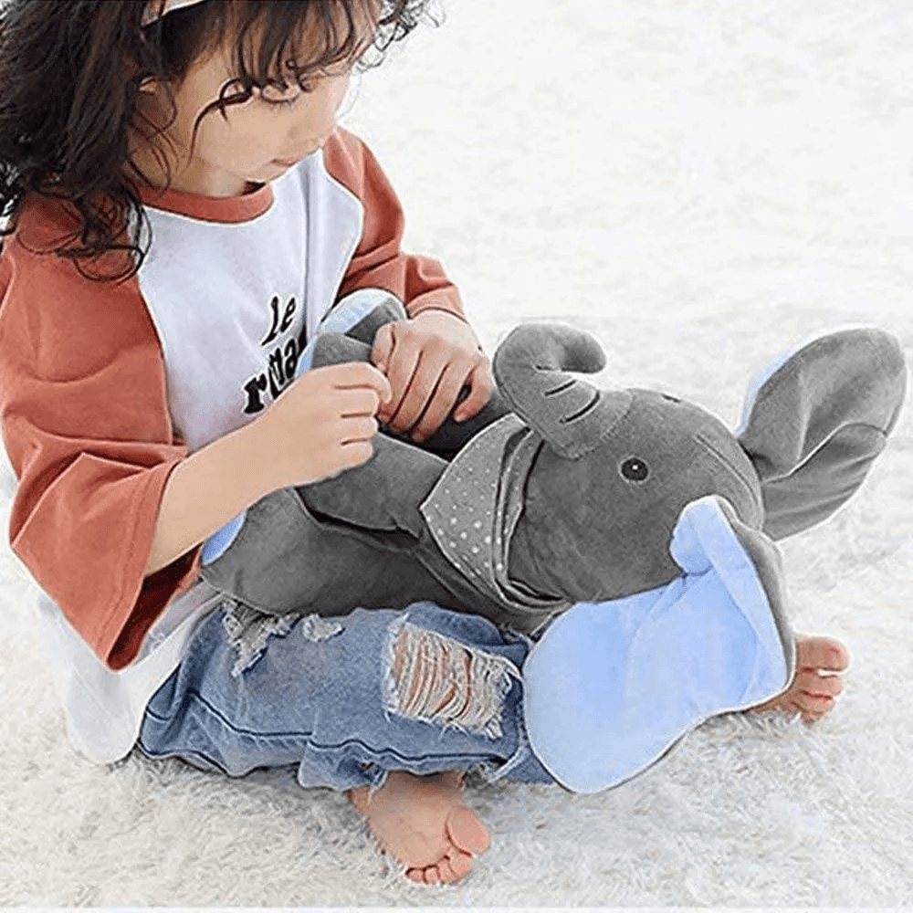 Baby Peek A Boo Animated Singing Elephant - Getitt