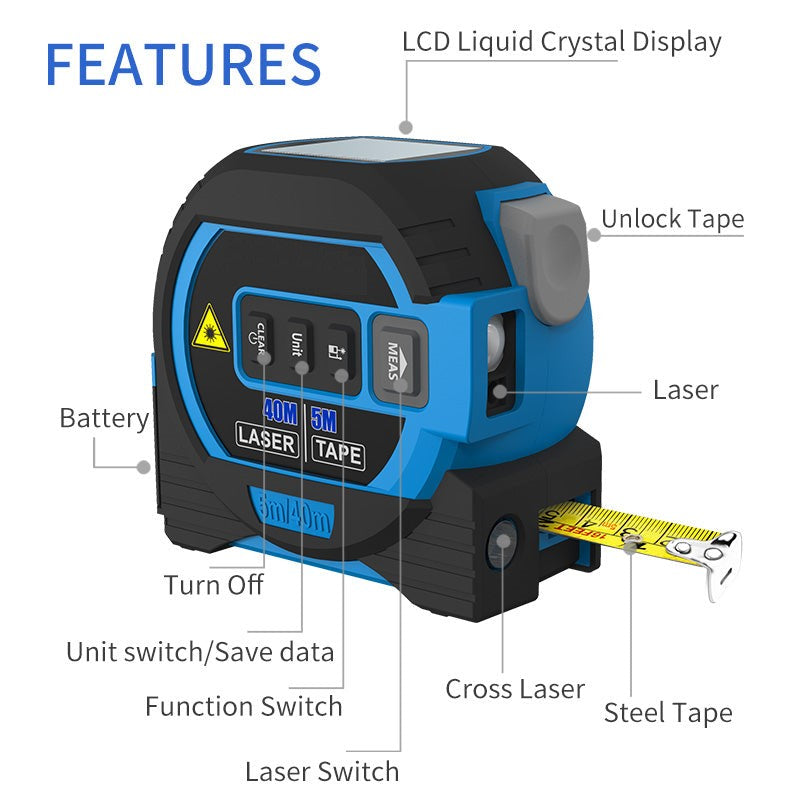 Laser Tape Measure - Getitt