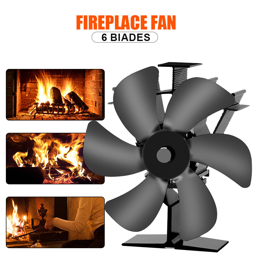 Heat-Powered Wood Burning Stove Fan