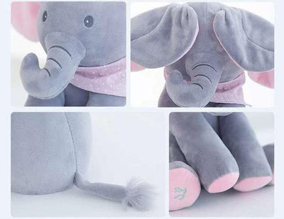 Baby Peek A Boo Animated Singing Elephant - Getitt