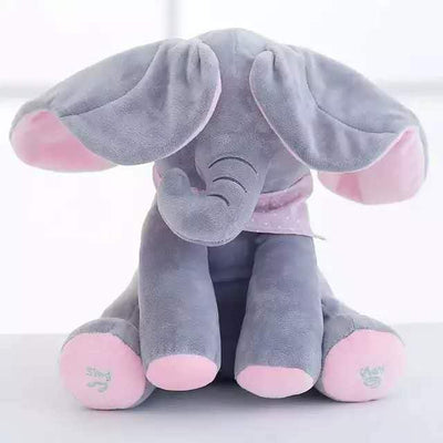 Baby Peek A Boo Animated Singing Elephant - Getitt