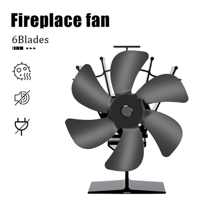 Heat-Powered Wood Burning Stove Fan