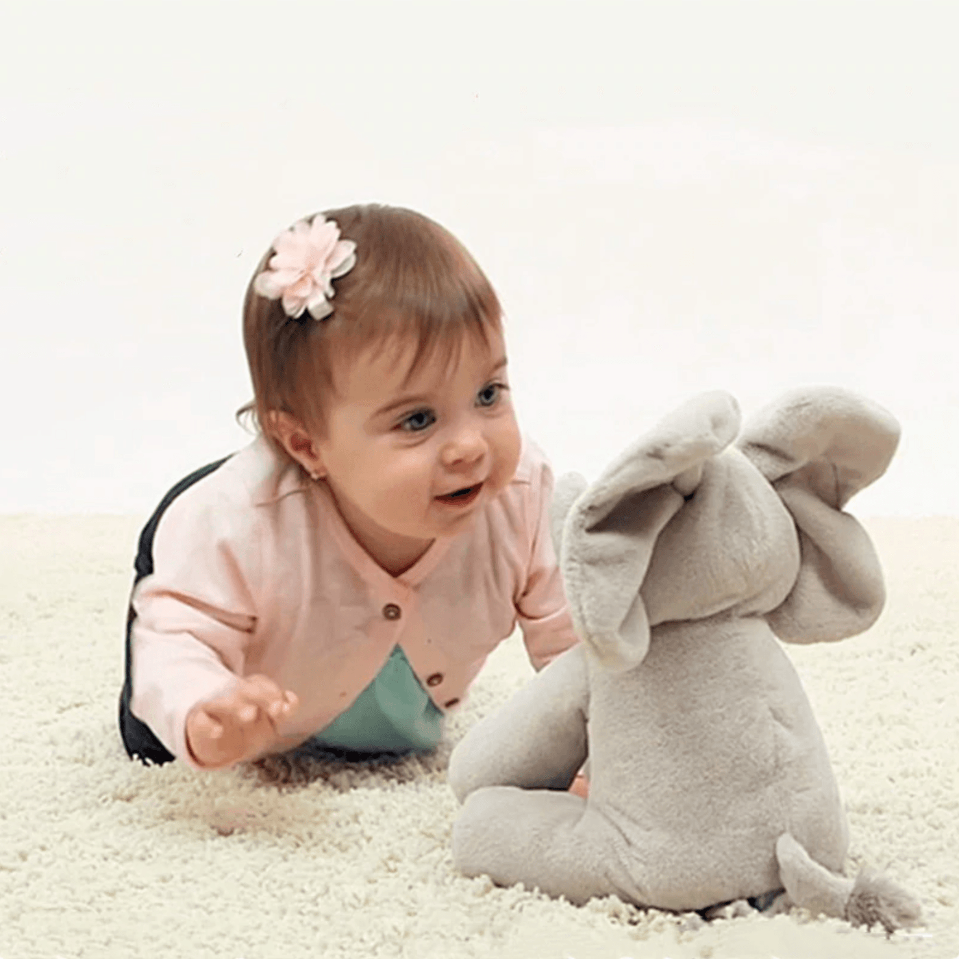 Baby Peek A Boo Animated Singing Elephant - Getitt