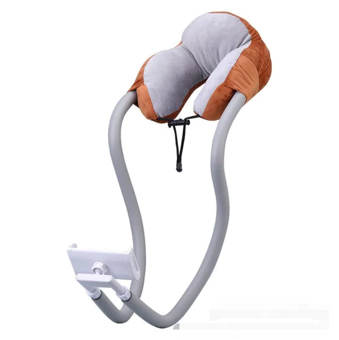 2-in-1 U-Shaped Neck Pillow With Gooseneck Tablet Phone Holder - Getitt