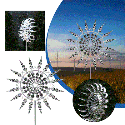 New Anti-Rust Magical Metal Windmill-Kinetic Metal Wind Spinners - Getitt